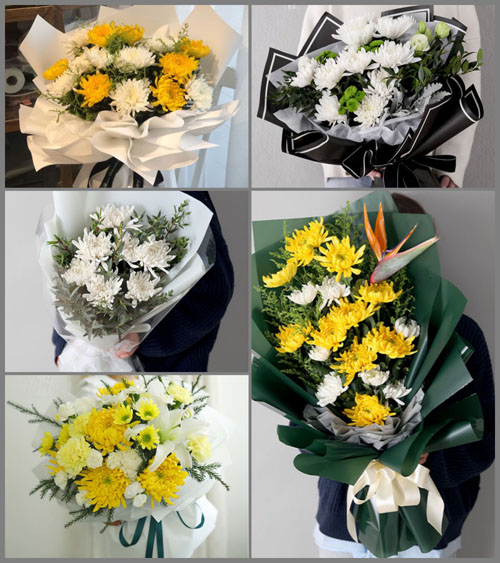 山东莱芜莱城区高庄街道对仙门村白事花束代送